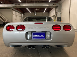 2004 Chevrolet Corvette Coupe Silver Rear View