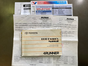 1991 Toyota 4Runner SR5 4X4 Manual